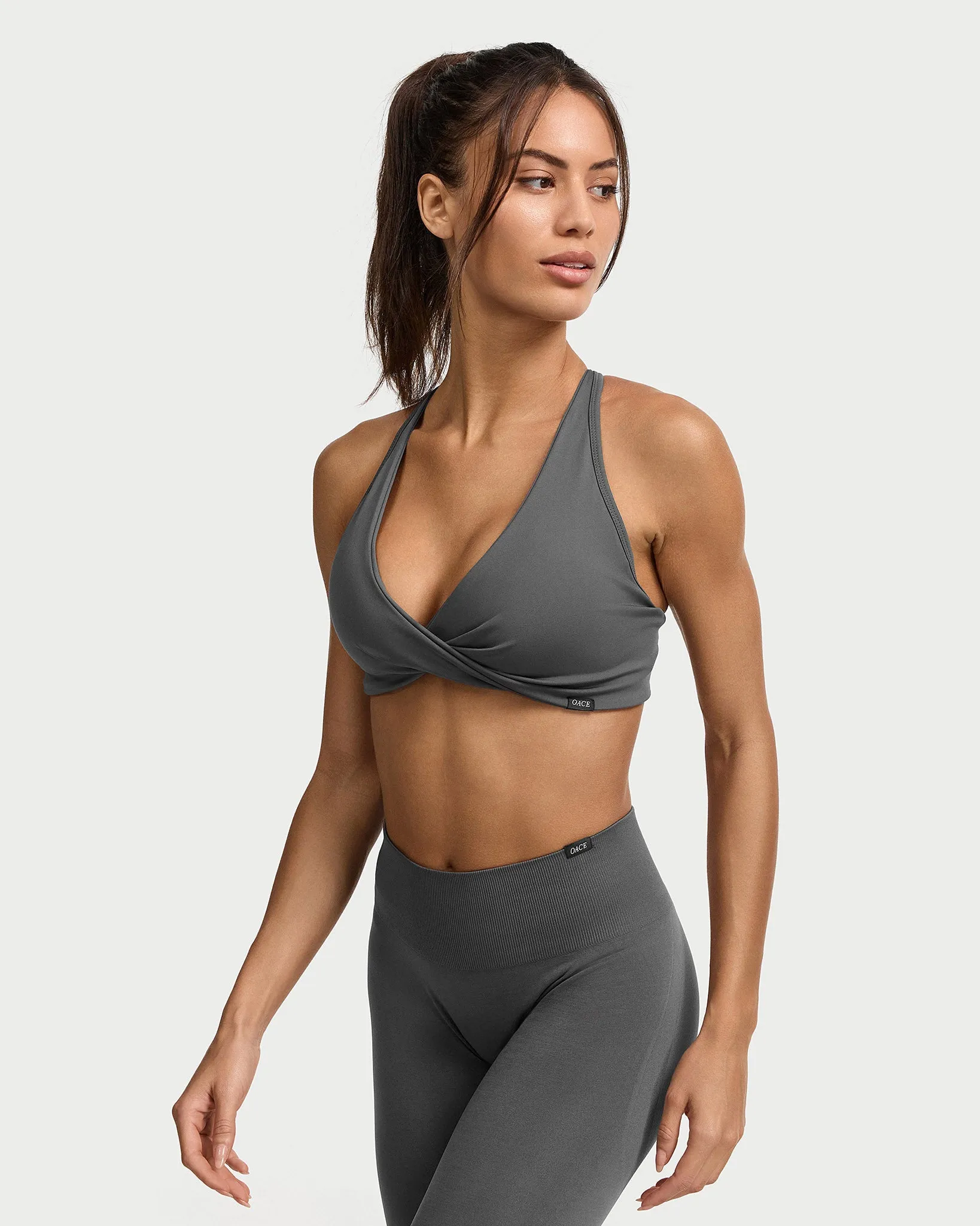 Appearance Twisted Nylon Bra
