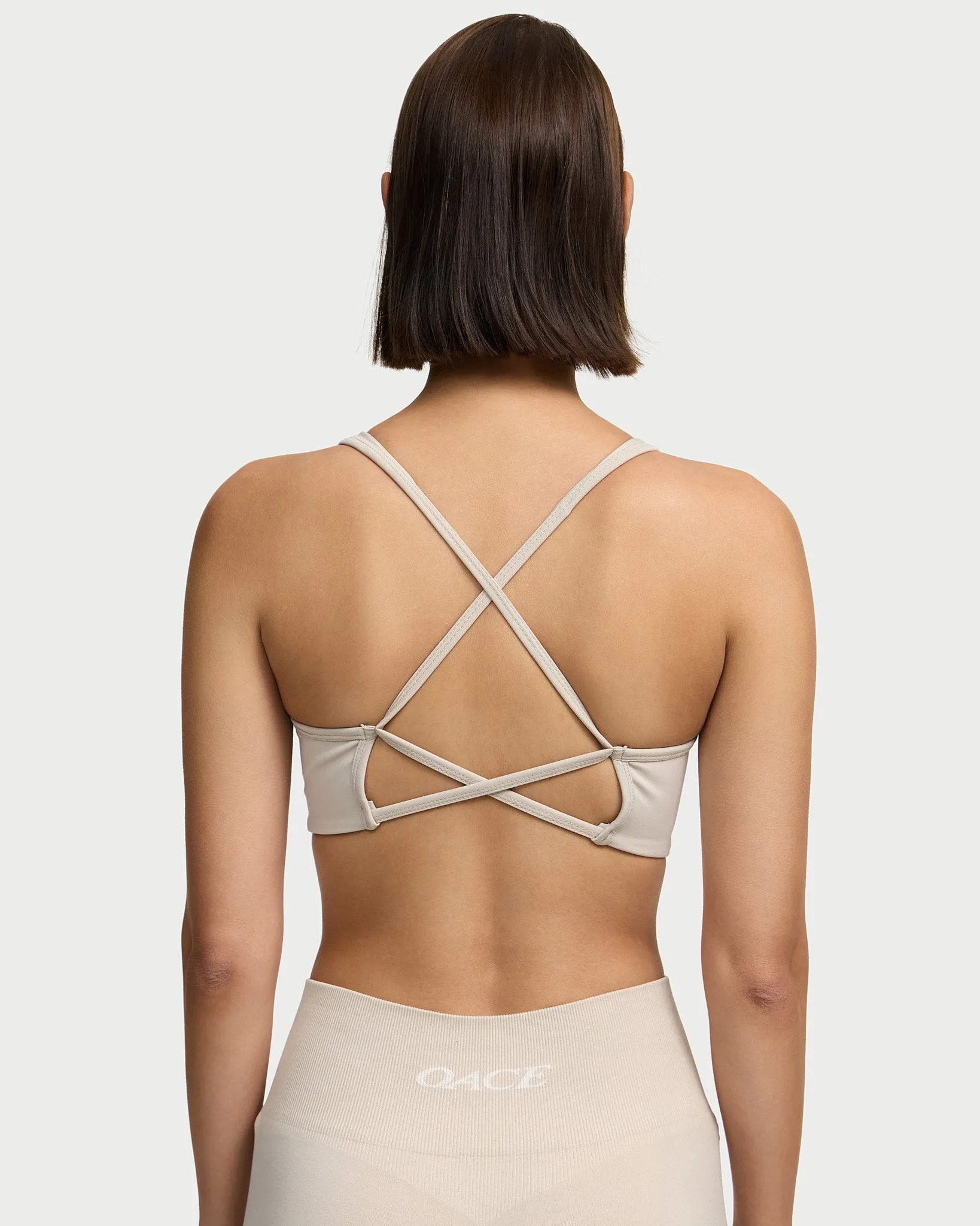 Appearance Twisted Nylon Bra