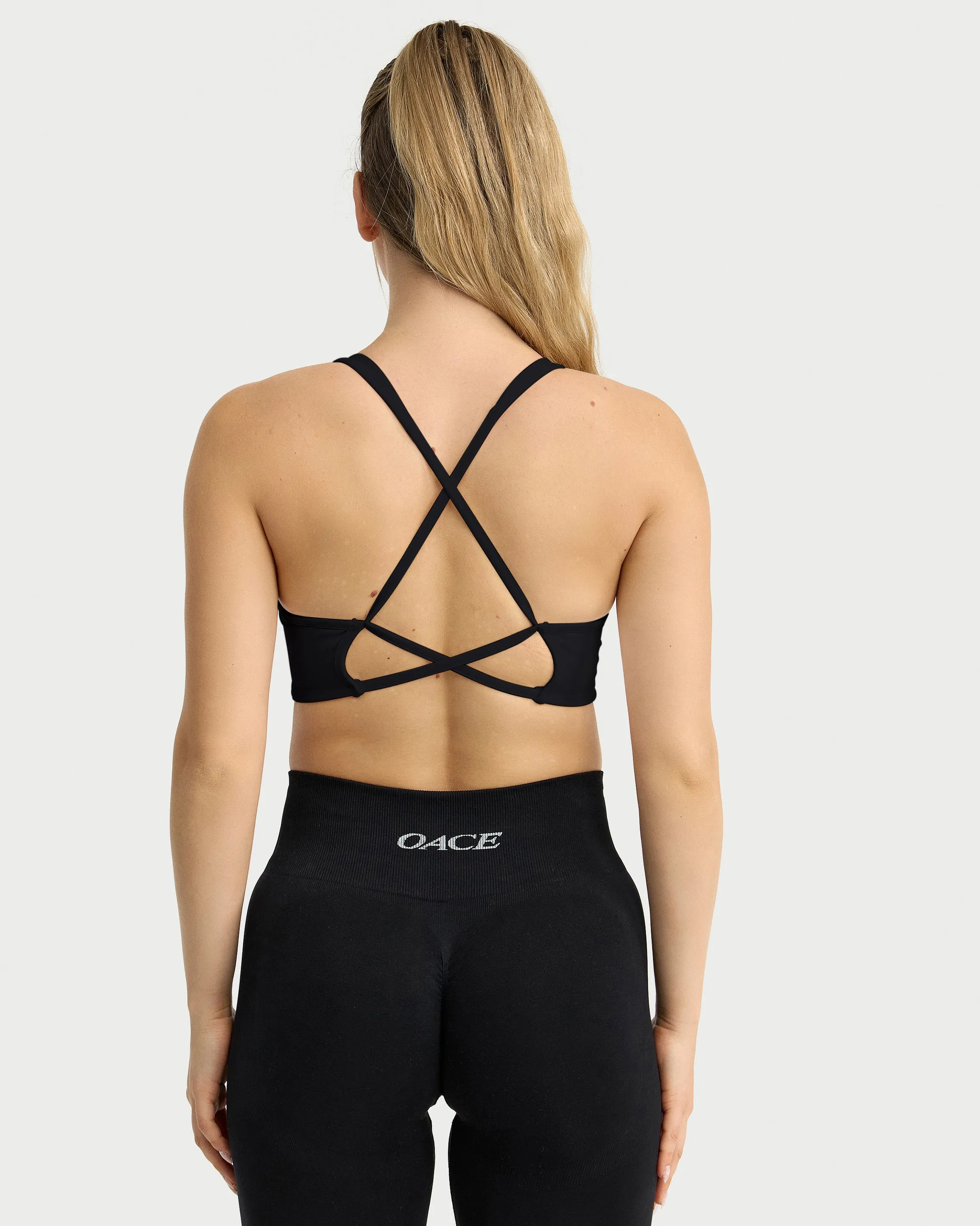 Appearance Twisted Nylon Bra