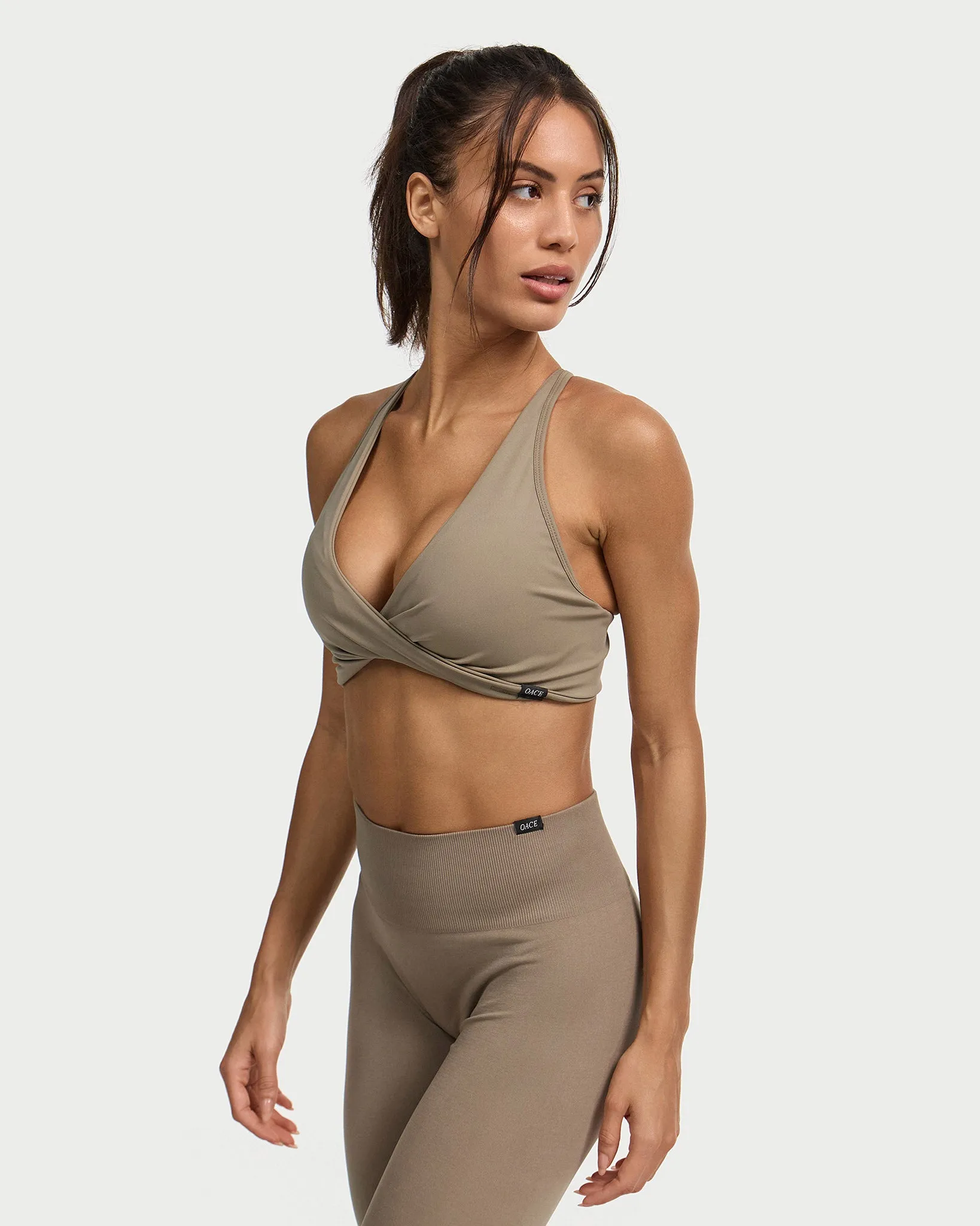 Appearance Twisted Nylon Bra