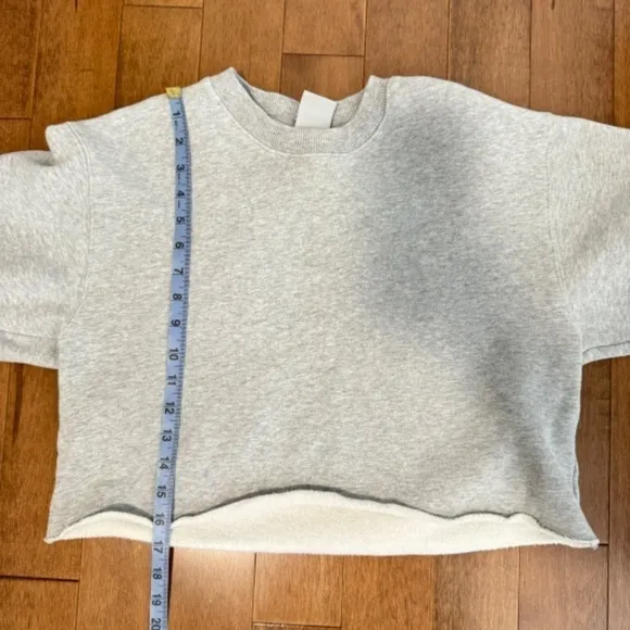 Aritzia Tna Cozy Fleece Perfect Cropped Sweatshirt