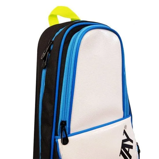 Ashaway AB38 Rocket Badminton Backpack - White / Blue