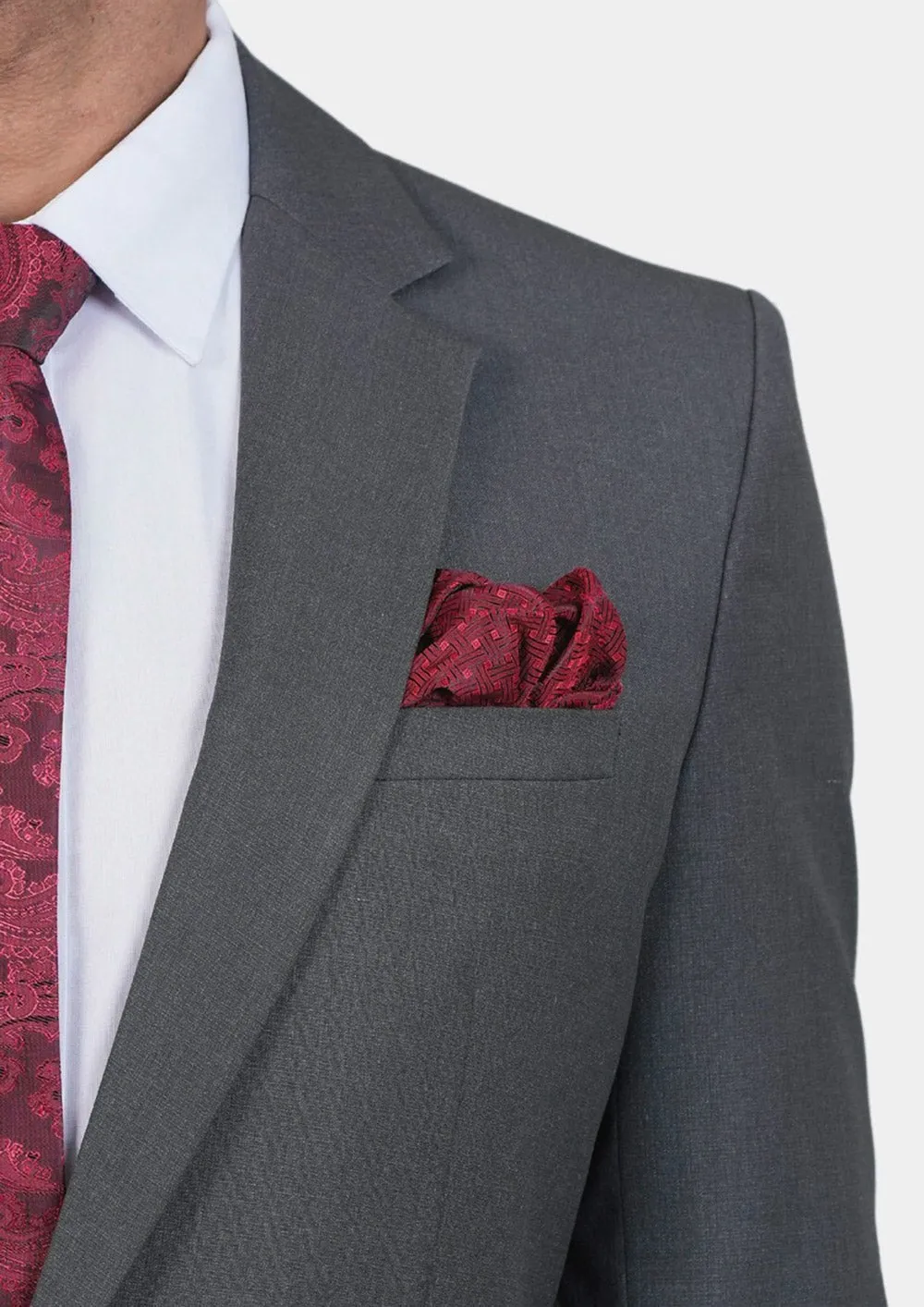 Astor Grey Charcoal Crosshatch Jacket
