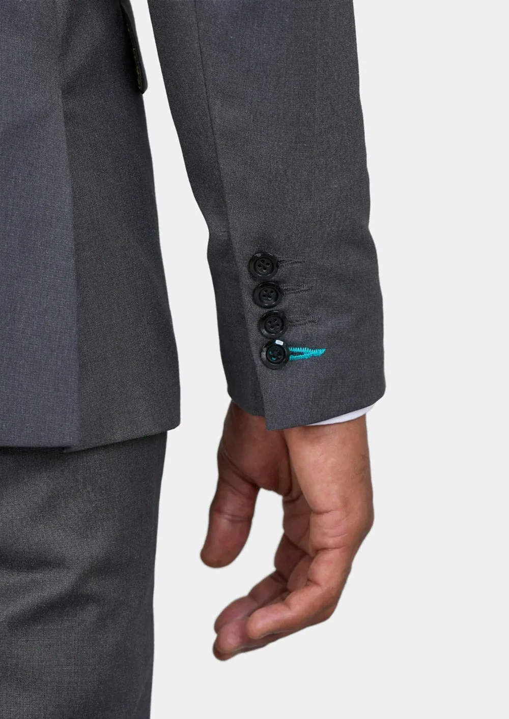 Astor Grey Charcoal Crosshatch Jacket