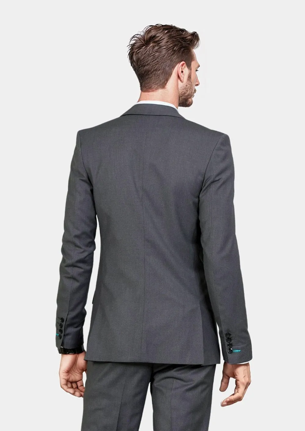 Astor Grey Charcoal Crosshatch Jacket