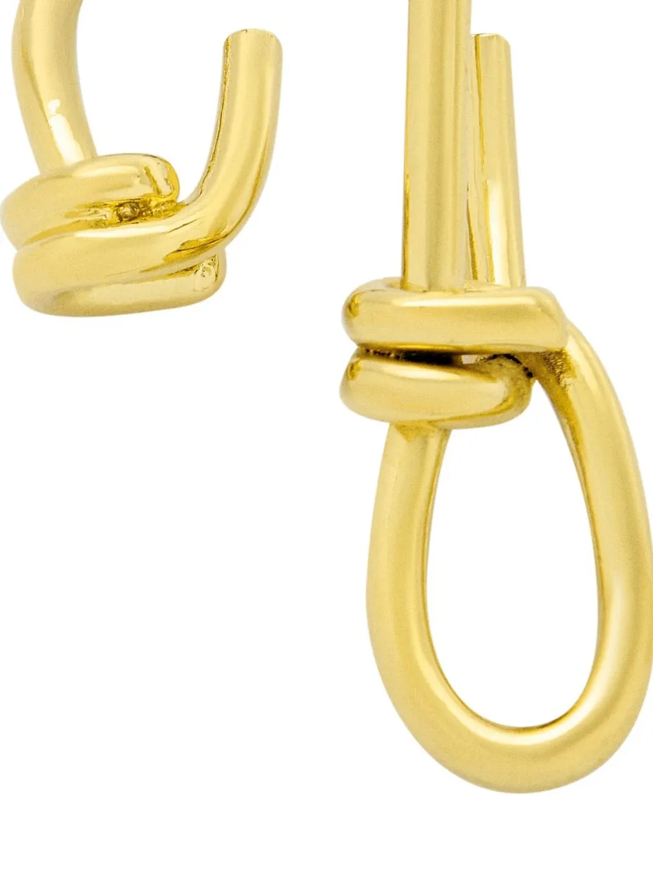 Asymmetric Twist Chain Earrings