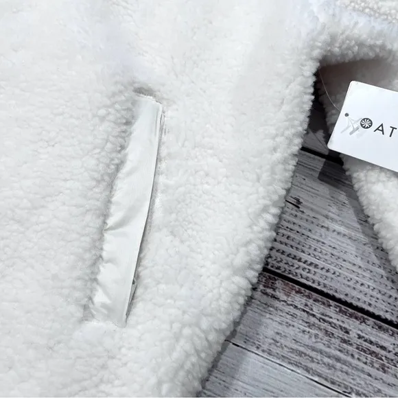 Athleta Cozy Sherpa Snap Pullover