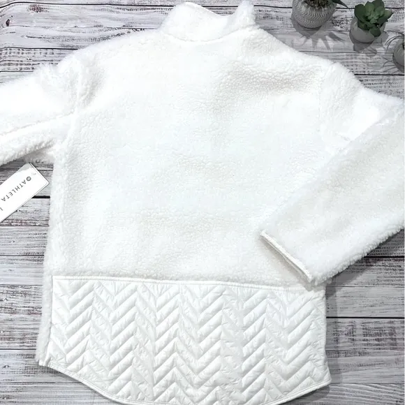 Athleta Cozy Sherpa Snap Pullover