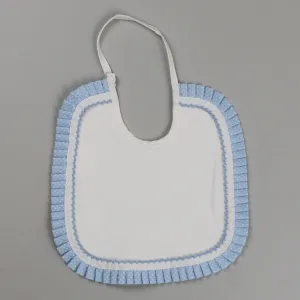 Baby Boys Bib - Pex Polka Frilled