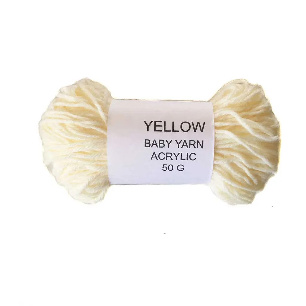 Baby Yarn Yellow Pack of 5