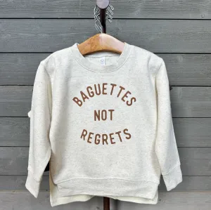 Baguettes not Regrets Sweatshirt for Kids