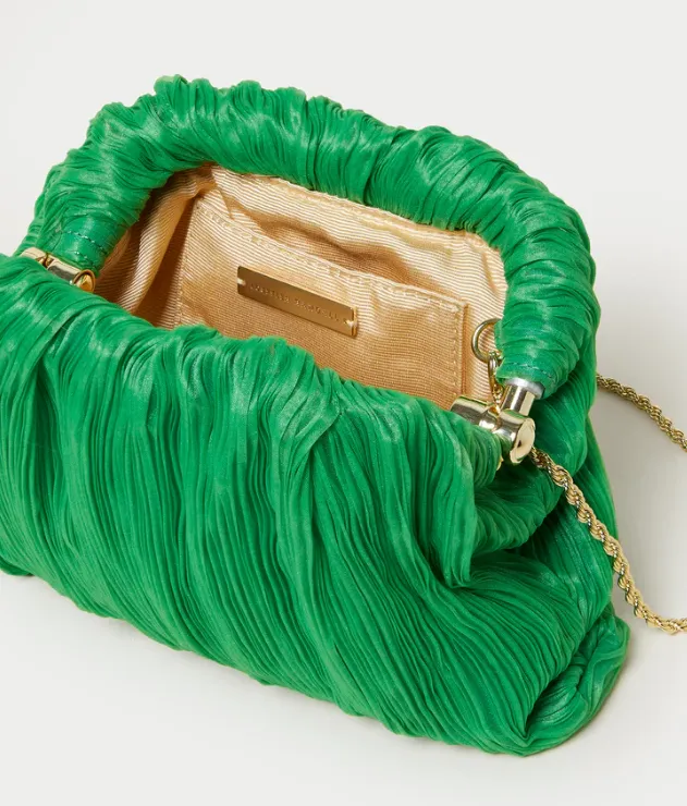 Bailey Pleated Dome Clutch