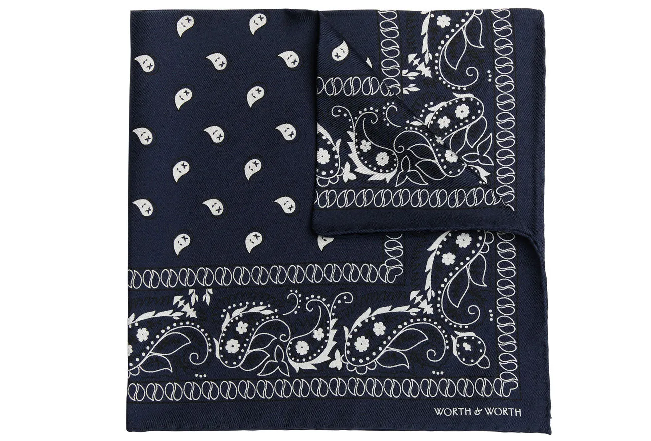 Bandana Silk Pocket Square