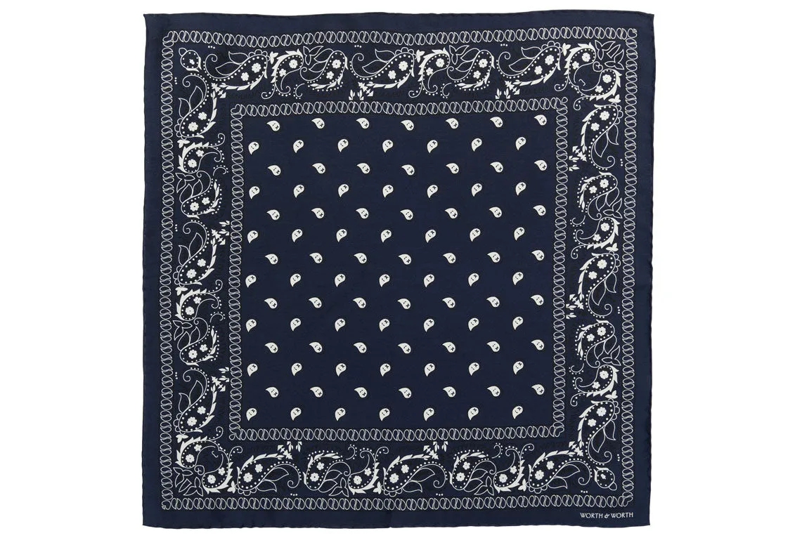 Bandana Silk Pocket Square