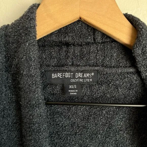 Barefoot Dreams Cozy Chic Lite Cardi Cardigan Carbon