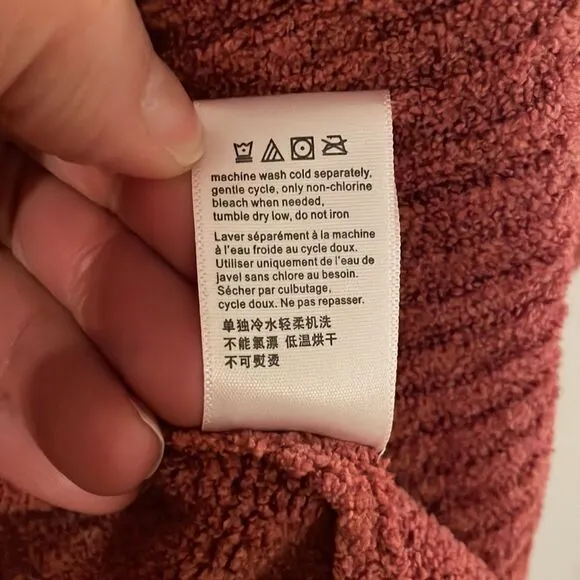 Barefoot Dreams Cozy Chic Lite Terra Cotta Open Cardigan