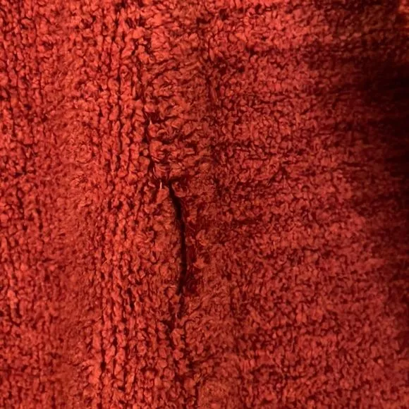 Barefoot Dreams Cozy Chic Lite Terra Cotta Open Cardigan