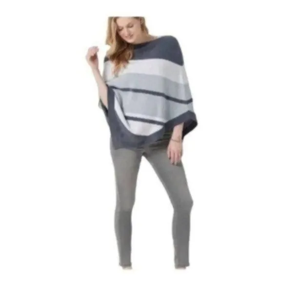 Barefoot Dreams Sweater Cozy Chic Poncho Shrug