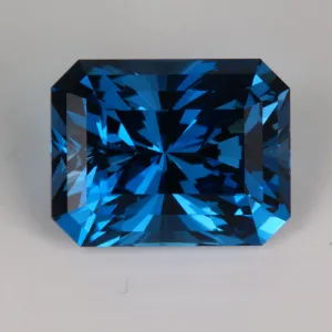 Barion Emerald Cut Blue Topaz Gemstone 27.62ct