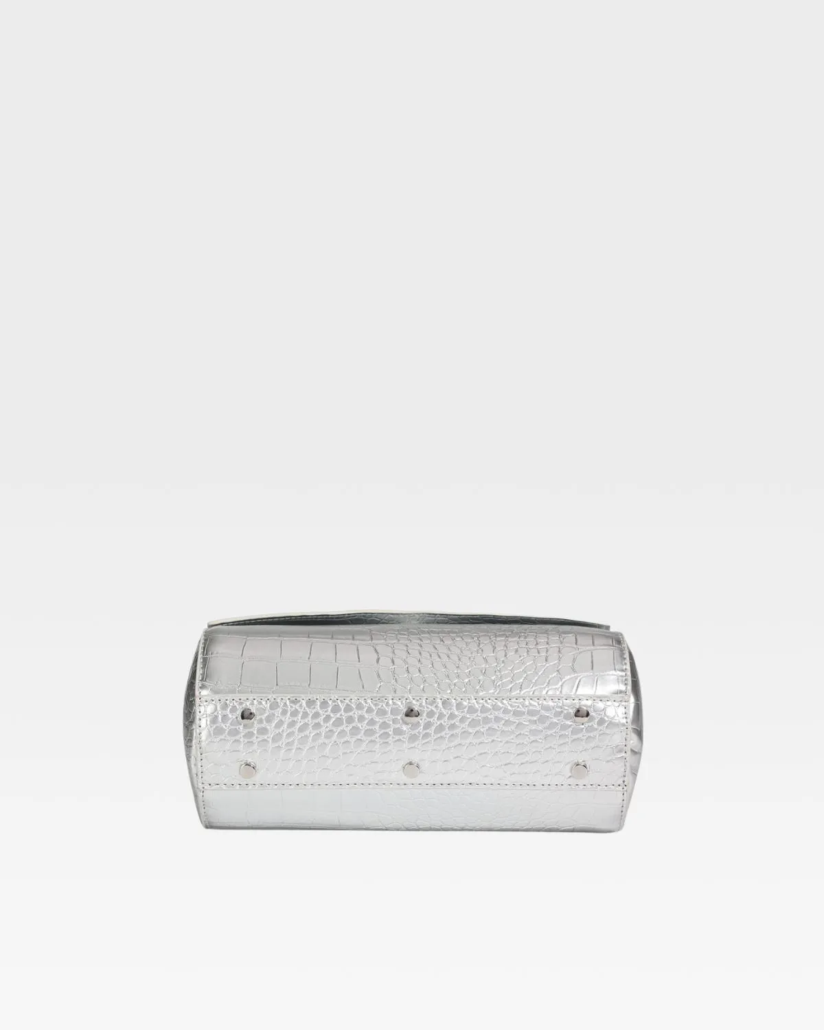 Barrel Purse in Silver