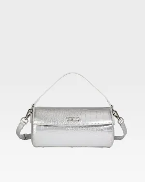 Barrel Purse in Silver