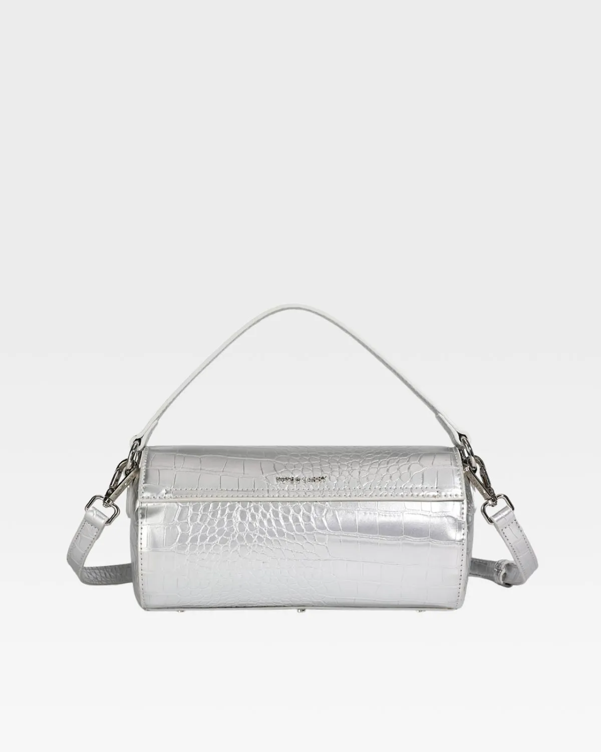 Barrel Purse in Silver