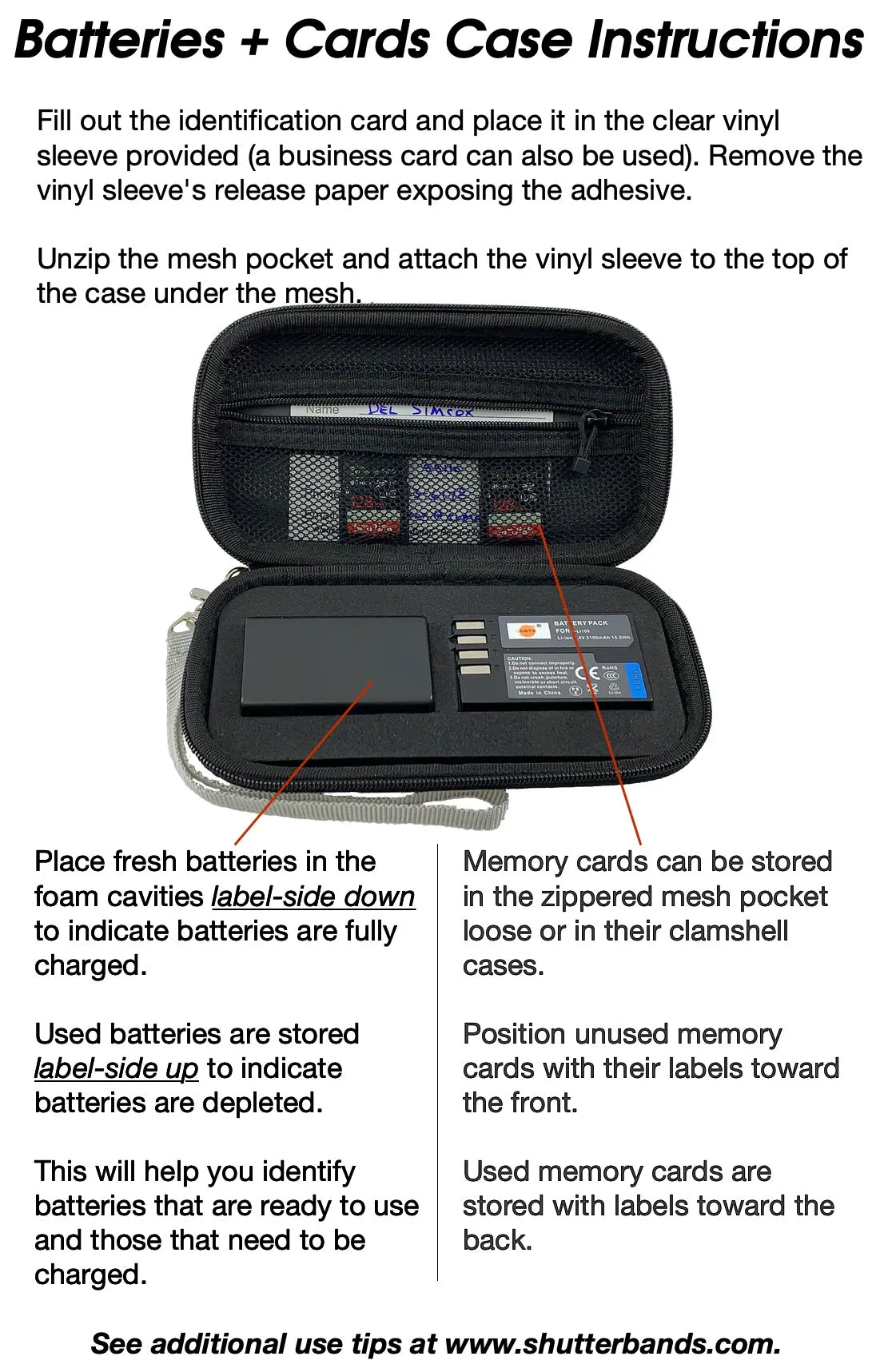Batteries   Cards Case for Pentax D-Li109 batteries (BC-008)