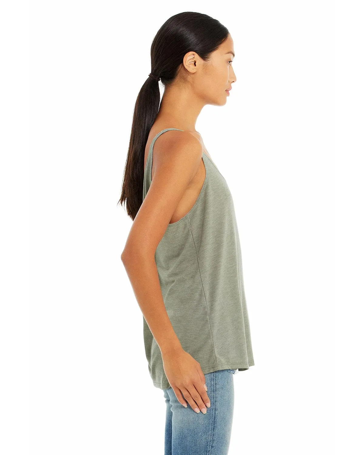 Bella Canvas Ladies Slouchy Tank | Heather Stone