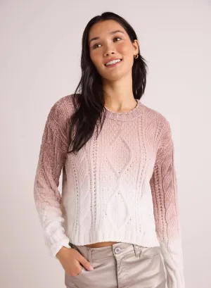 Bella Dahl Ombre Cable Crew