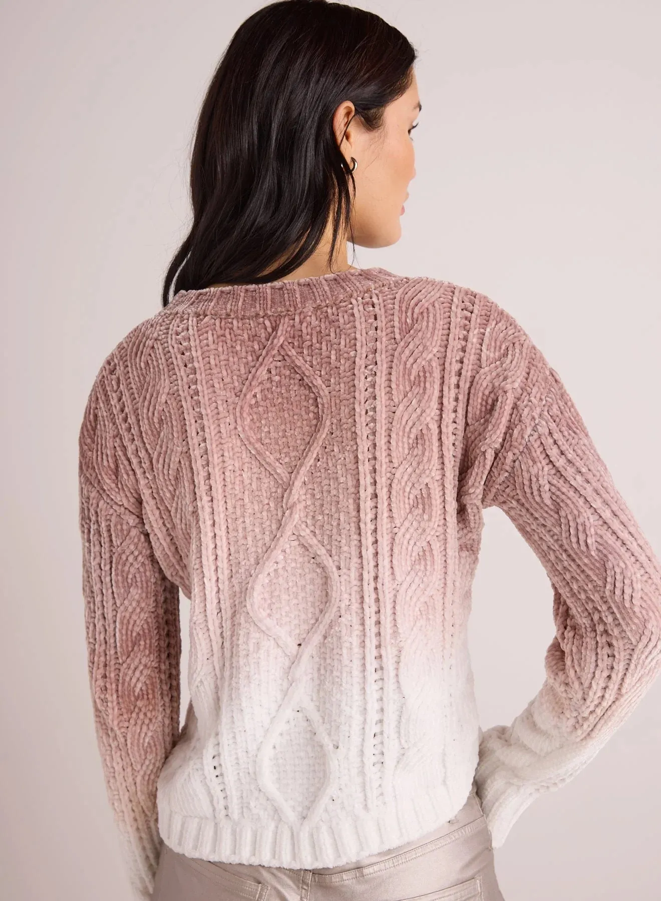 Bella Dahl Ombre Cable Crew
