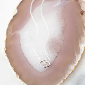 Bespoke Open Floral Diamond Necklace in White Gold