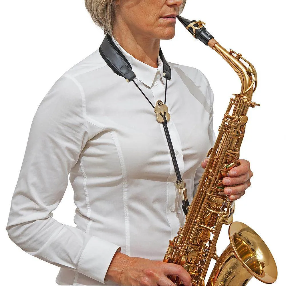 BG Leather Neck Strap ~ Alto Sax ~ Metal Hook ~ Small