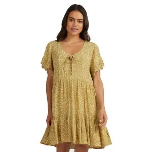 BILLABONG WOMENS DUNES TIERED DRESS