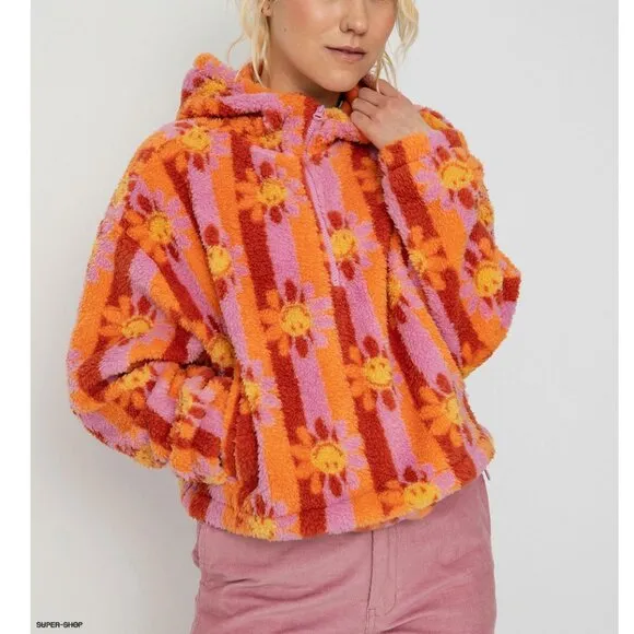BILLABONG X SMILEY Cozy Smiles Fleece Hoodie
