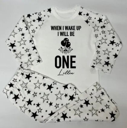 Black Stars Print Pyjamas - Design 3