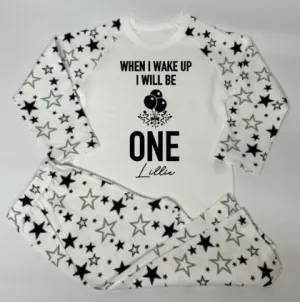 Black Stars Print Pyjamas - Design 3