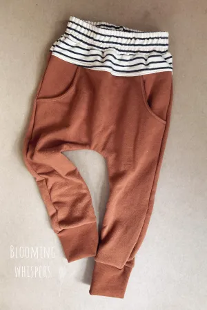 Black Stripe Nap Joggers