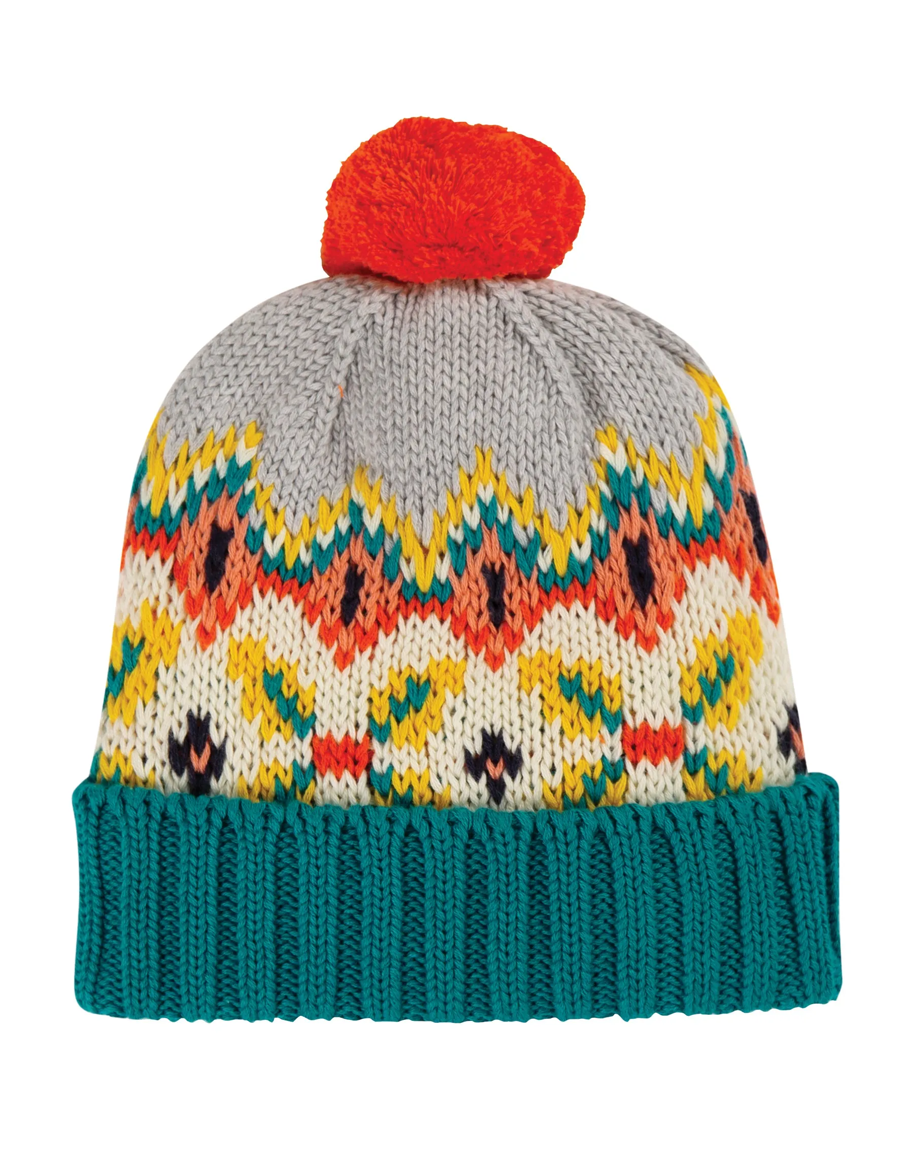 Blizzard Bobble Hat - Tin Roof Fairisle