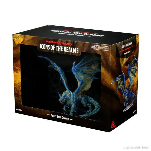 Blue Adult Dragon Premium Figure - D&D Icons of the Realms