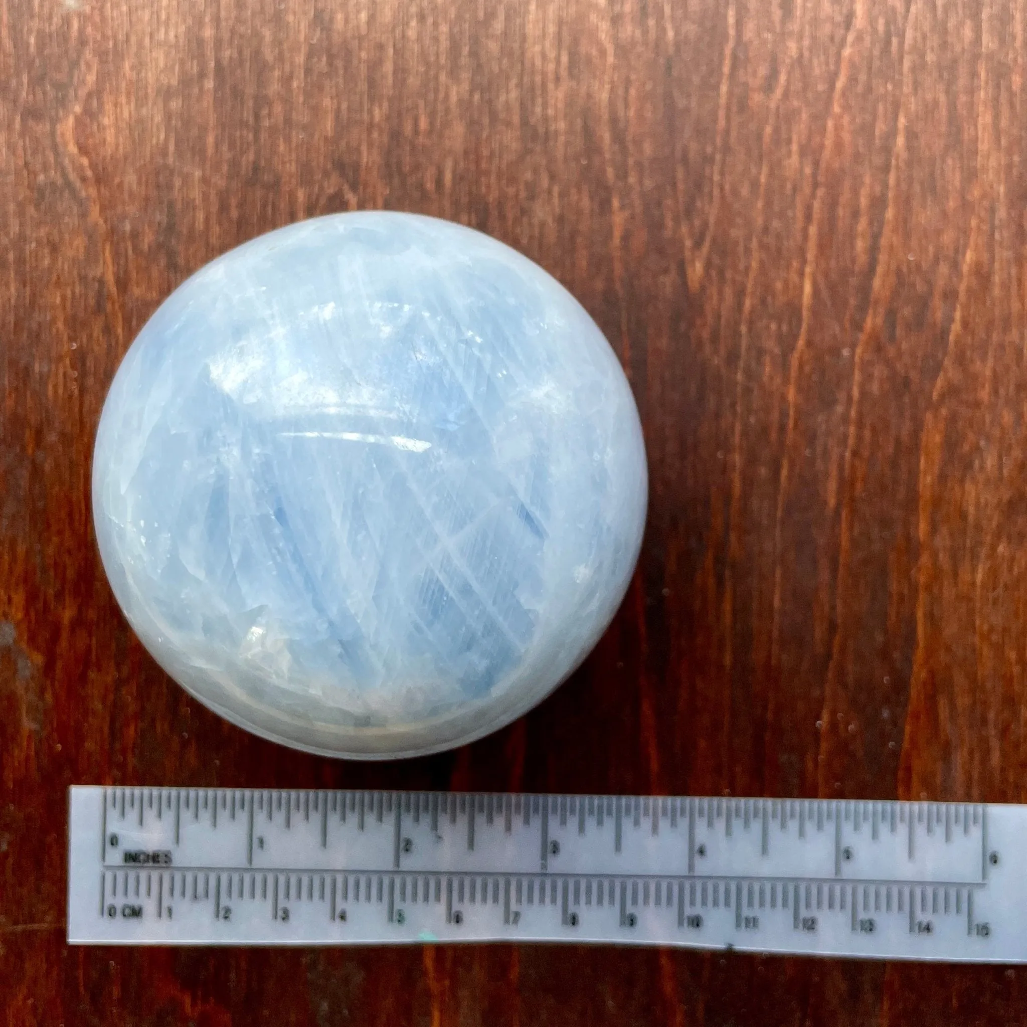 Blue Calcite Sphere Large