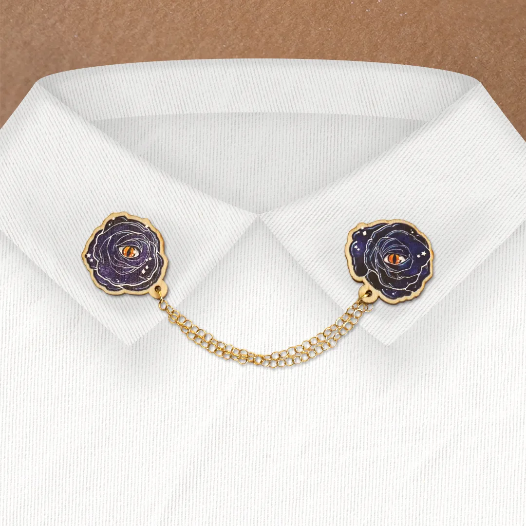 Blue roses | Connected Wooden Pins