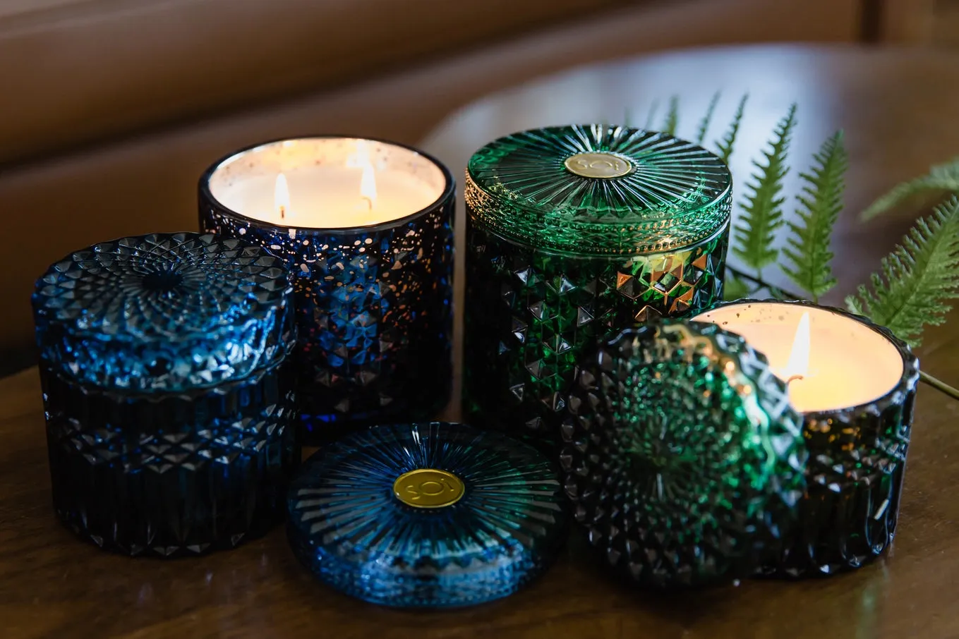 Blue Spruce Shimmer Candle 15oz Double Wick