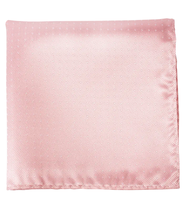 Blush Pink Mini Dots Pocket Square
