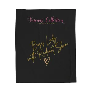Boss Lady Velveteen Plush Blanket - Cozy Luxury for Confident Women