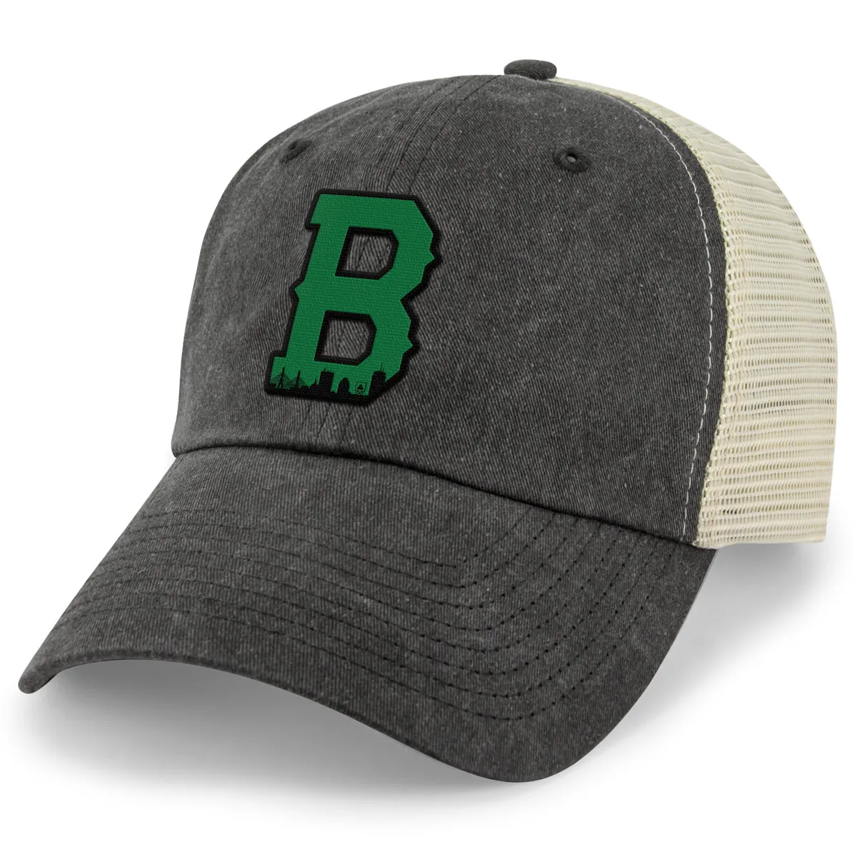 Boston B Green Skyline Relaxed Trucker