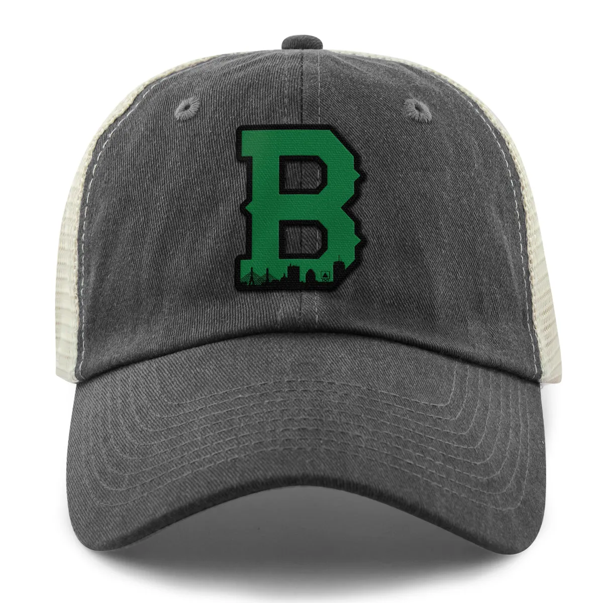 Boston B Green Skyline Relaxed Trucker