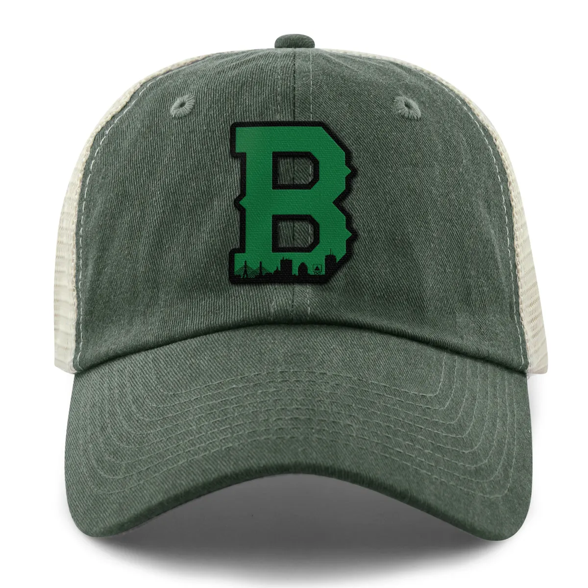 Boston B Green Skyline Relaxed Trucker