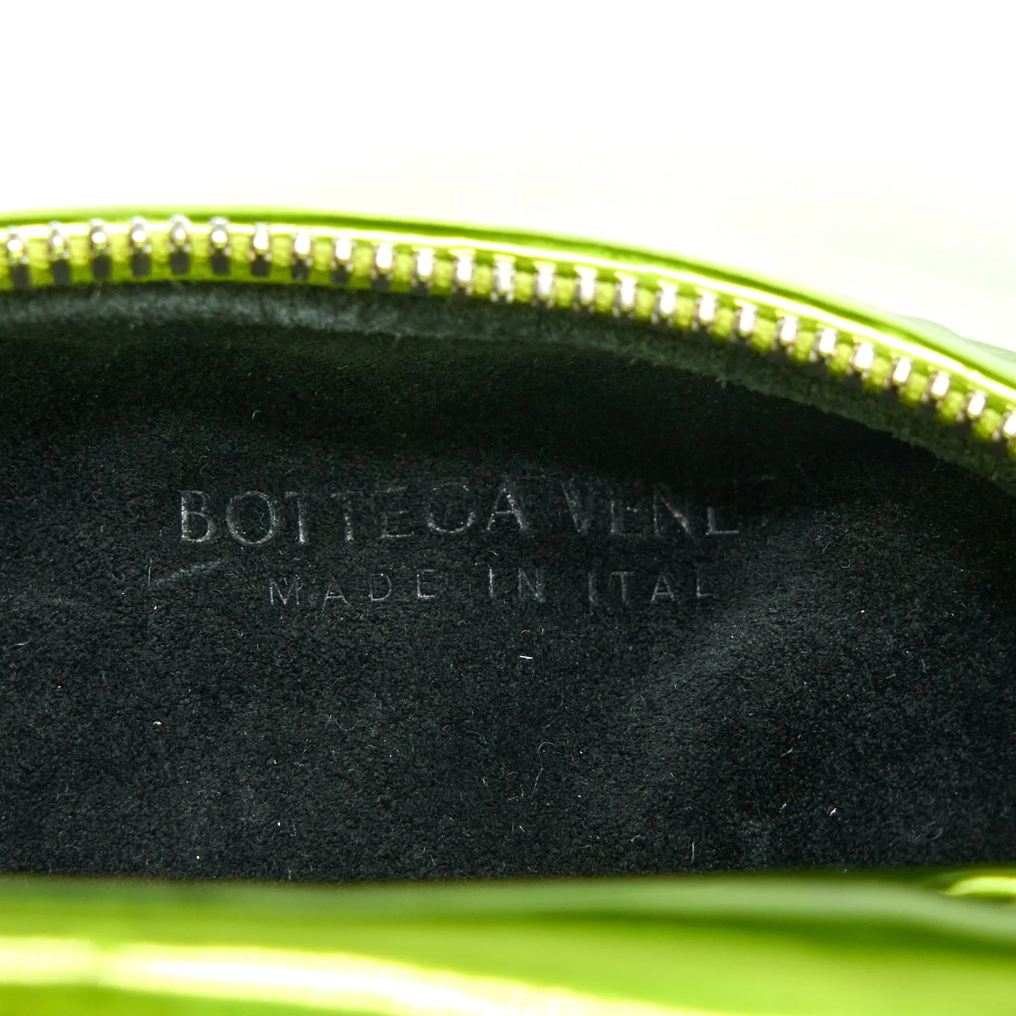 Bottega Veneta Mini Jodie Knotted Metallic Green SHW