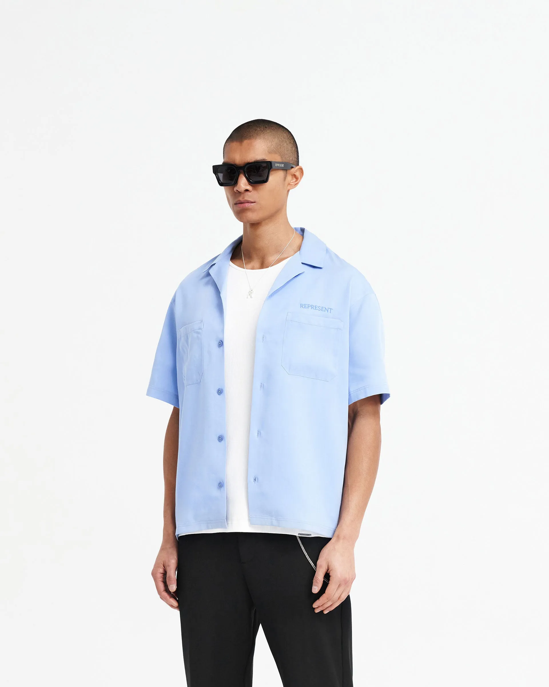 Bowling Shirt - Vista Blue