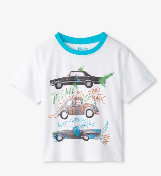 Boys Crazy Cars Slouchy Tee | Hatley